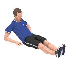 Muškarac izvodi seated leg raises – vežba za jačanje donjih trbušnih mišića i core stabilnost